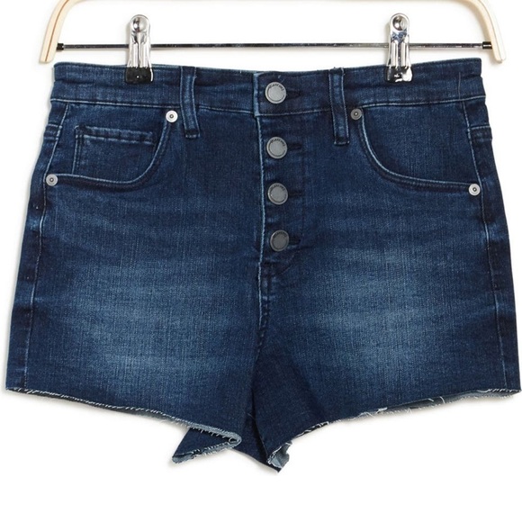 BlankNYC high waisted cut off denim shorts size 26 - Picture 3 of 10